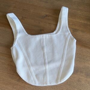 Babaton White Tank Top